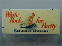 WHITE ROCK FOR PURITY BEVERAGES SIGN