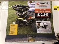 Fimco ATV Dey material spreader, new in box