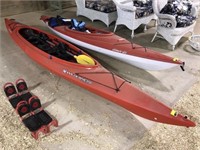 Wilderness systems 2 person kayak with paddles