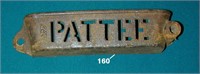 PATTEE 277 cast iron tractor tool box