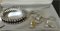 Expansion Bracelet, Necklace & Earrings