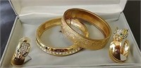 Group lot of Gold Tone Jewelry
