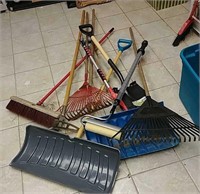 Group Lot of Outdoor Tools, Shovels & More