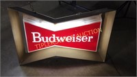 Vintage Budweiser hanging bar light WORKS-crack