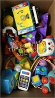 Box of fisher price toys