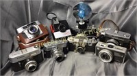 Collection of 8 vintage cameras