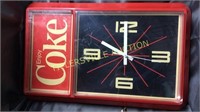1983 Coca-Cola clock electric working 21”