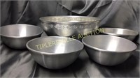 Vintage aluminum bowls