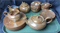 Lusterware tea service for 5 some marked Nippon