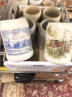 Ceramic beer mugs mostly German
