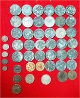 50 - MIXED SET OF OLD FOREIGN COINS