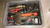 Tote full of tools and all kinds of hardware
