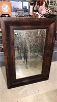 Antique mahogany empire mirror 24 x 35,(1063)