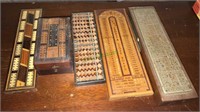 Group for antique or vintage peg board games,
