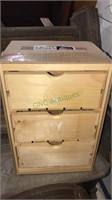 Storage center with three drawers crate drawer,