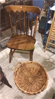 Cherry colonial style chair, nice quality and