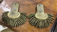 Pair of Gold wire Epaulets with the eagle button