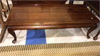 Cherry queen Anne coffee table, 15 x 4822,(1061)