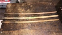 3-40 inch curved pieces of hickory very heavy and