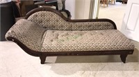 Victorian fainting couch,  about 70 inches long,