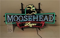 1X, 24" X 11" LIGHT-UP MOOSEHEAD LAGER SIGN