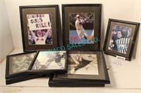 LOT,10X, 9"X11" + 12"X15" FRAMED SPORTS PICTURES