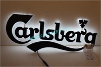 1X, 24" X 10" LIGHT-UP CARLSBERG BEER SIGN