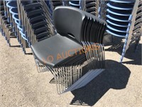 10pc Black HDN Stack Chairs