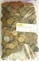 3 Pounds 1 Oz of Misc Date Wheat Cents