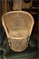 Wicker Chair matches lot 183