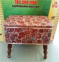 100 - SEWING STOOL & CONTENTS