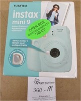 Fujifilm Instax Mini 9 Instant Camera ~ Ice Blue