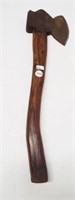 Vintage hatchet with long wood handle. Measures