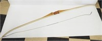 Vintage 55 Lb. recurve bow with string. S/N