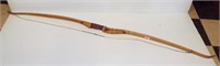 Vintage recurve bow with string.