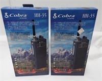(2) Cobra HH-35 two way portable CD radios in