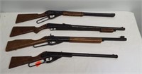 (4) BB guns including Daisy model 25, Daisy model
