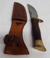 Browning fixed blade knife with leather sheath