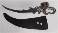 Unique stainless steel dragon handled sword with