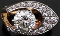 3 Ct. Diamond & 18K Gold Ring