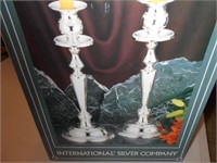 International Silver Company Silver Plated Candle