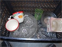 Lot of Misc. Glass Items Including 2 Coffee Mugs