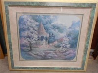 Framed Print of Gazebo and Spring 28"x24"