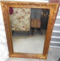Large Gold Framed Mirror 35"Wide and 42"Tall