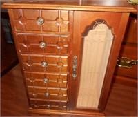 Wood Stand Up Jewelry Box 16"Tall 11 1/2"Wide and