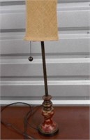 1 29"Tall Lamp with Shade Metal and Resin