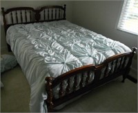 Full Size Wood Bed Frame Only Headboard, Footboard