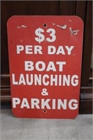 Boat Launching Sign