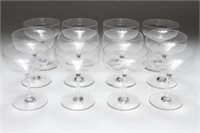 Baccarat Crystal "Volnay" Champagne Coupes, 12