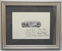 Group Presidential & First Lady Autographs w/ COA